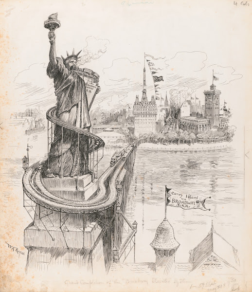 Grand completion of the Broadway elevated system 1887