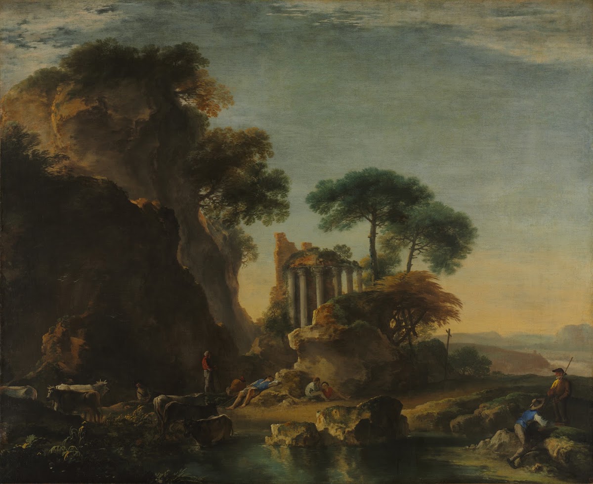 Ruins in a Rocky Landscape c 1640