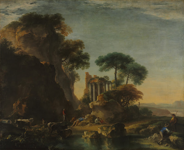 Ruins in a Rocky Landscape c 1640