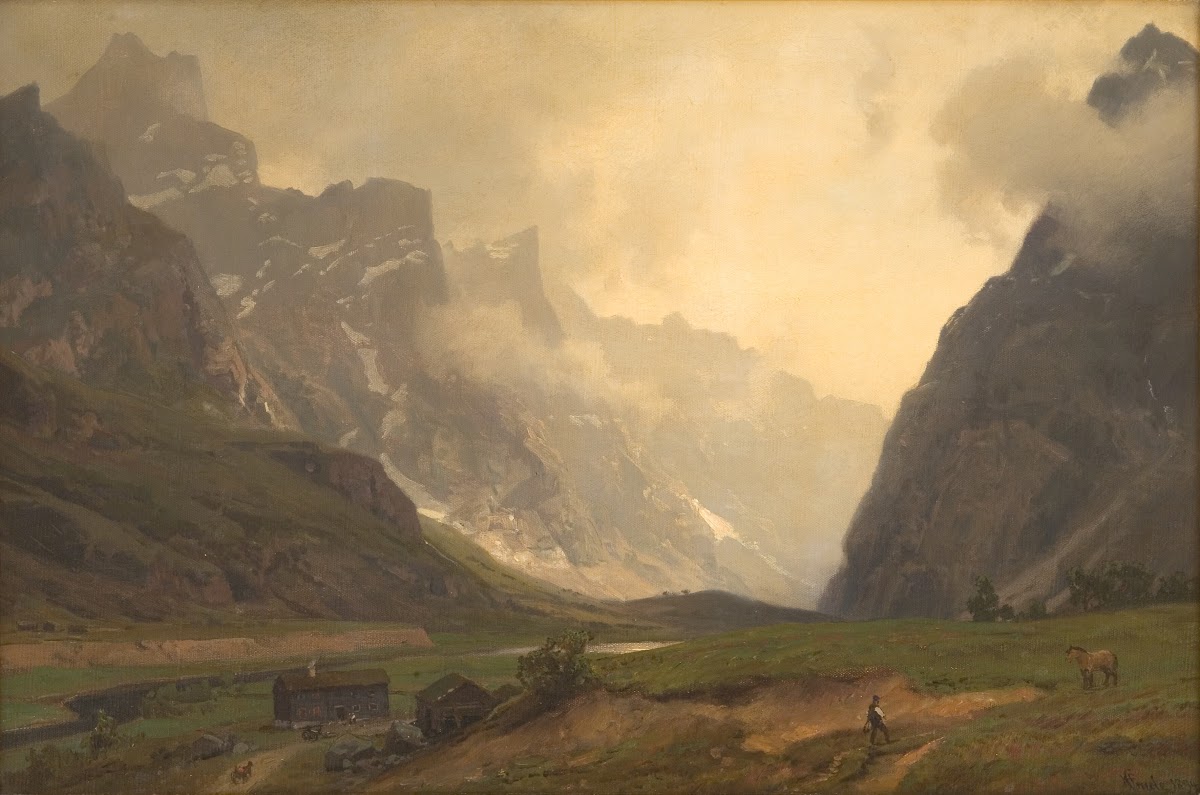 The Troll Peaks in Romsdalen The Foot of Romsdalshorn to the Right 1894