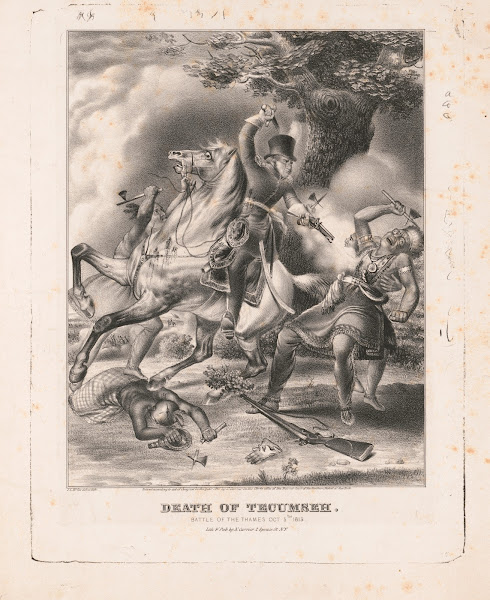 Death of Tecumseh Battle of the Thames Oct 5th 1813 1841