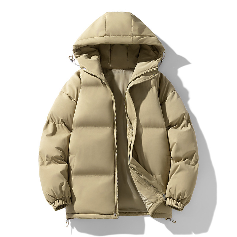 Padded hoodie jacket for men and women, warm