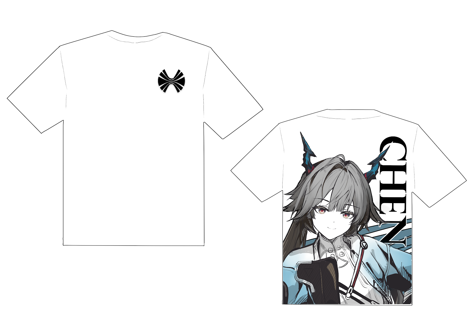 T-Shirt Chen Qianyu White by Karbiter ( Yuki Azuya )