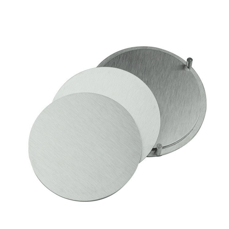 Round stainless steel coasters, set of 6