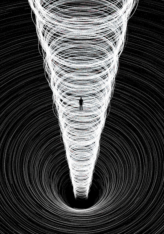 Void Wanderer Particle Art