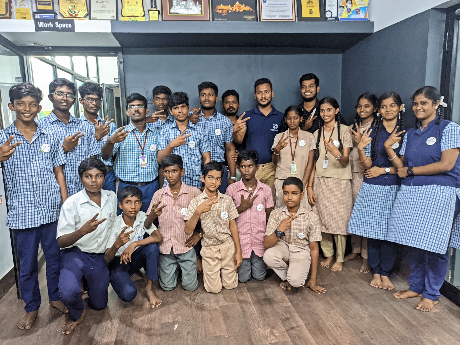 Students learning together