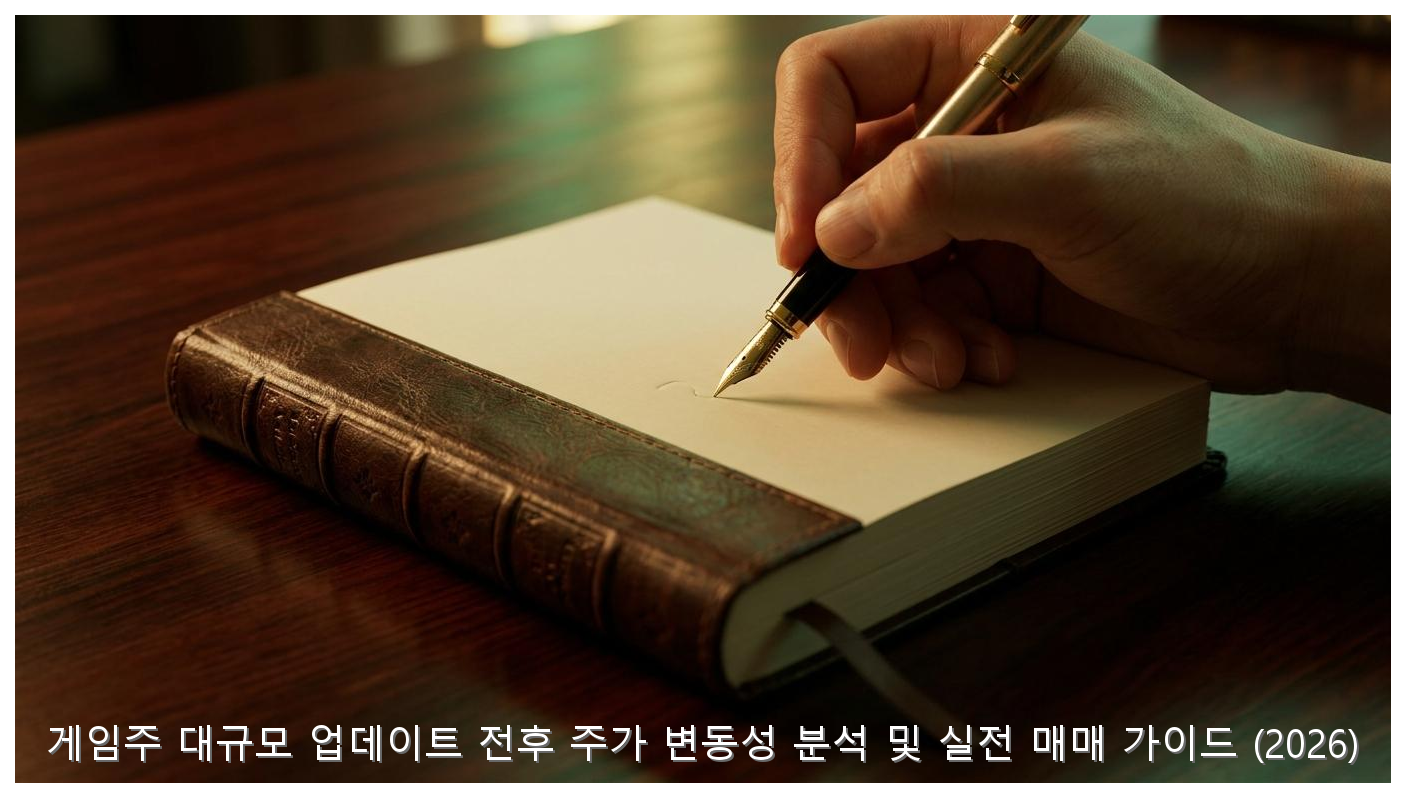 게임주 대규모 업데이트 전후 주가 변동성 분석 및 실전 매매 가이드 (2026) 핵심 안내 및 분석 인포그래픽 (2)