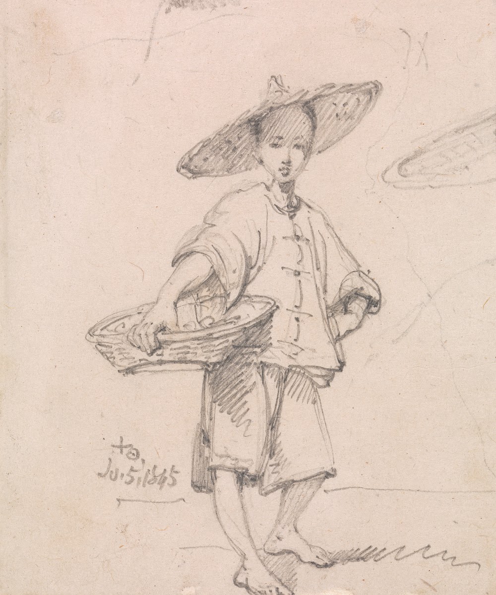 Young Coolie with a Basket 1845