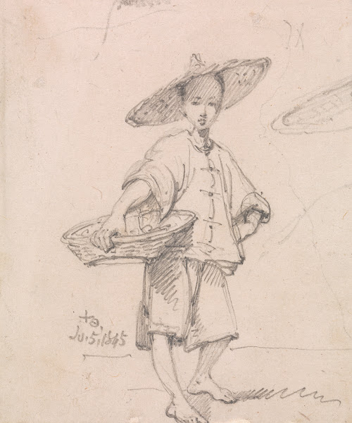 Young Coolie with a Basket 1845