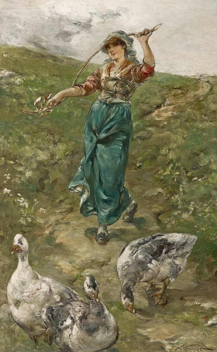 The Goose Herd before 1890