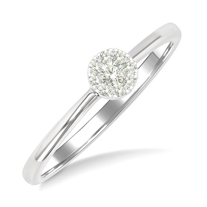 Round Shape Lovebright Petite Diamond Solitaire Ring