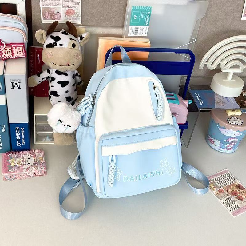 Nylon backpack, breathable, solid colors