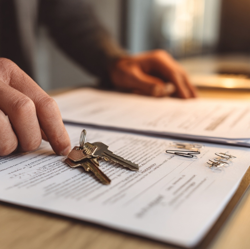 사업자등록 준비서류 정리하는 장면