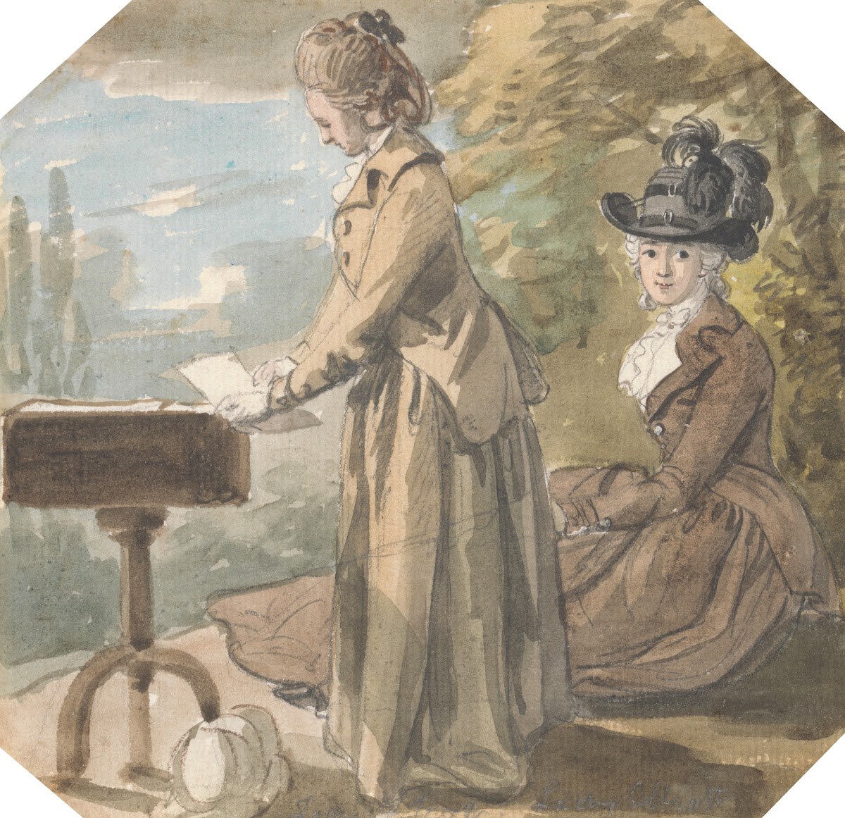 Lady Francis Scott and Lady Elliot ca 1770