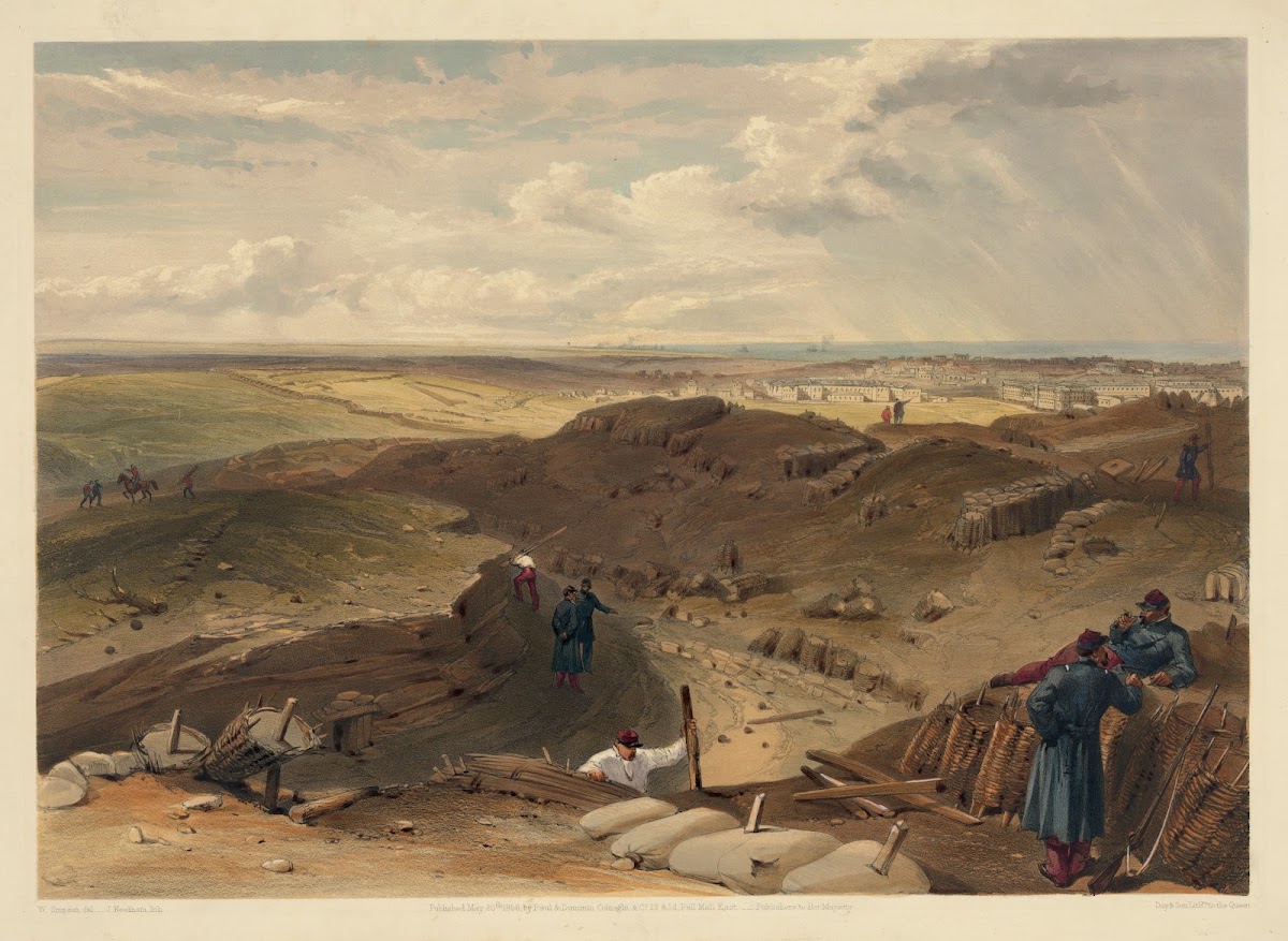 Ditch of the Malakoff battery gervais and rear of the redan 1855