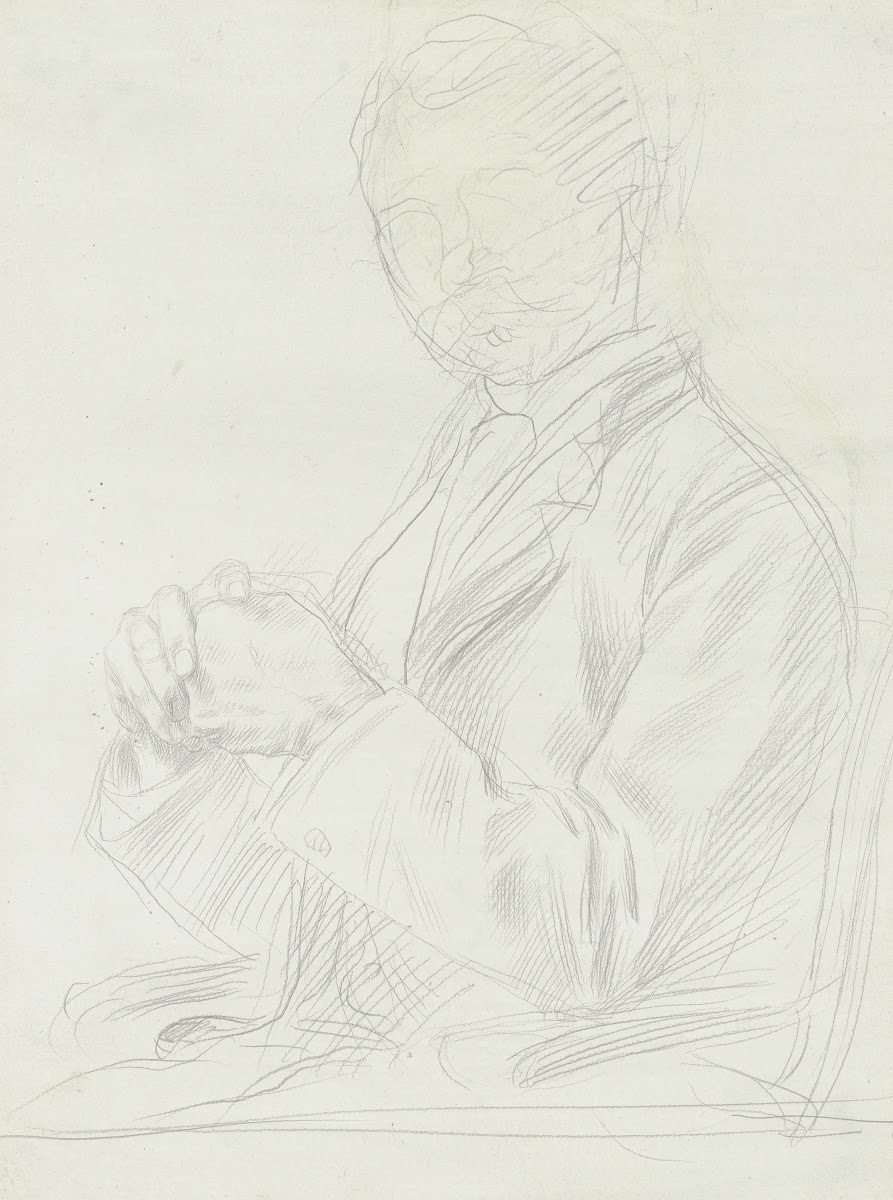 Study for the Portrait of Edward D Adams 1892