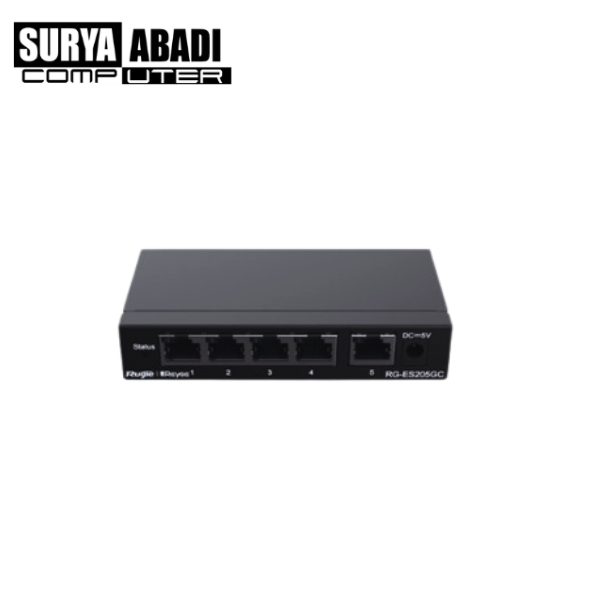 SWITCH HUB RUIJIE RG-ES205GC-P (+POE)