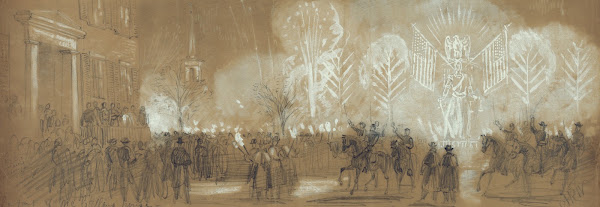 In front of McClellans house 1861