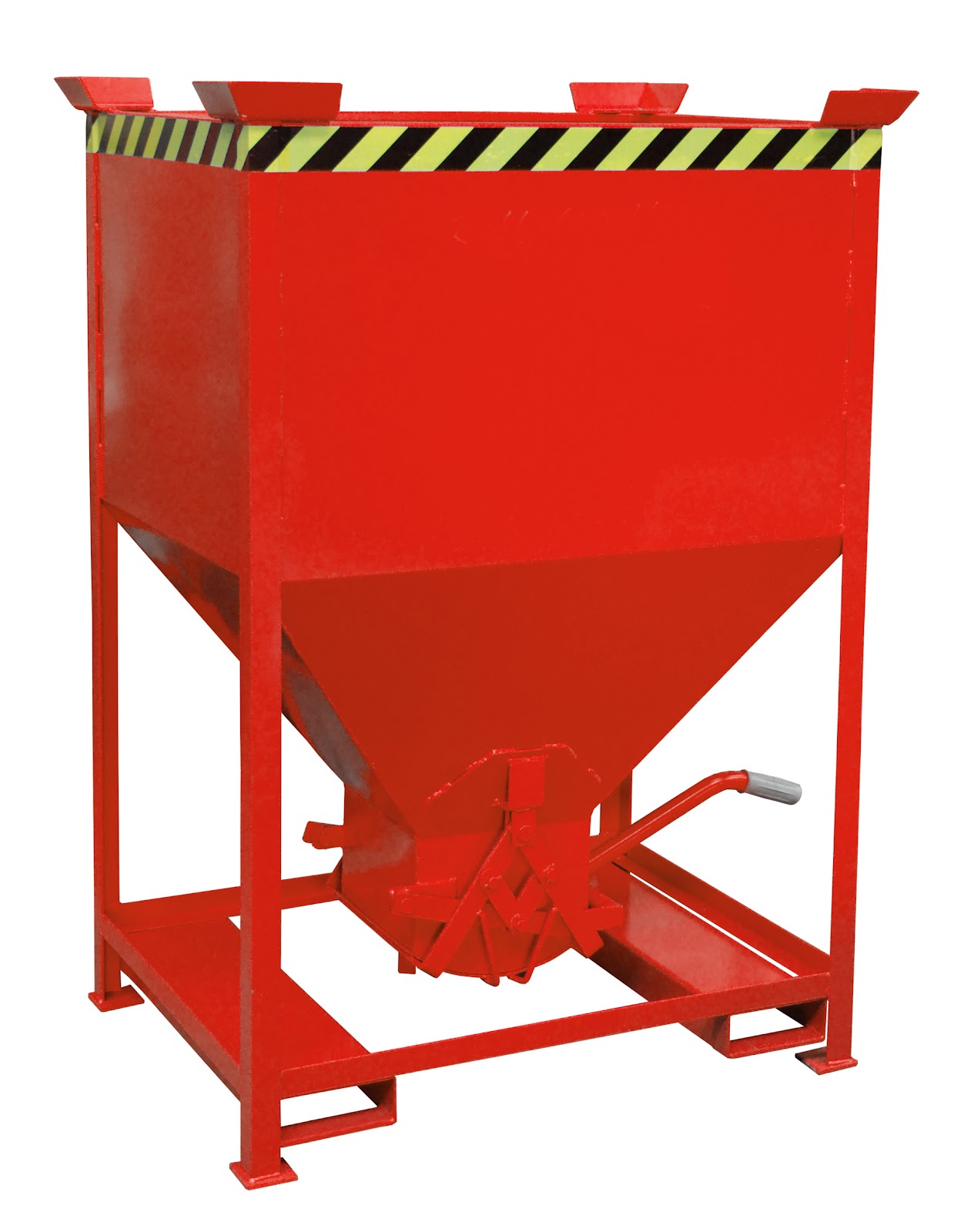 Silocontainer SG 600, gelakt, Vuurrood