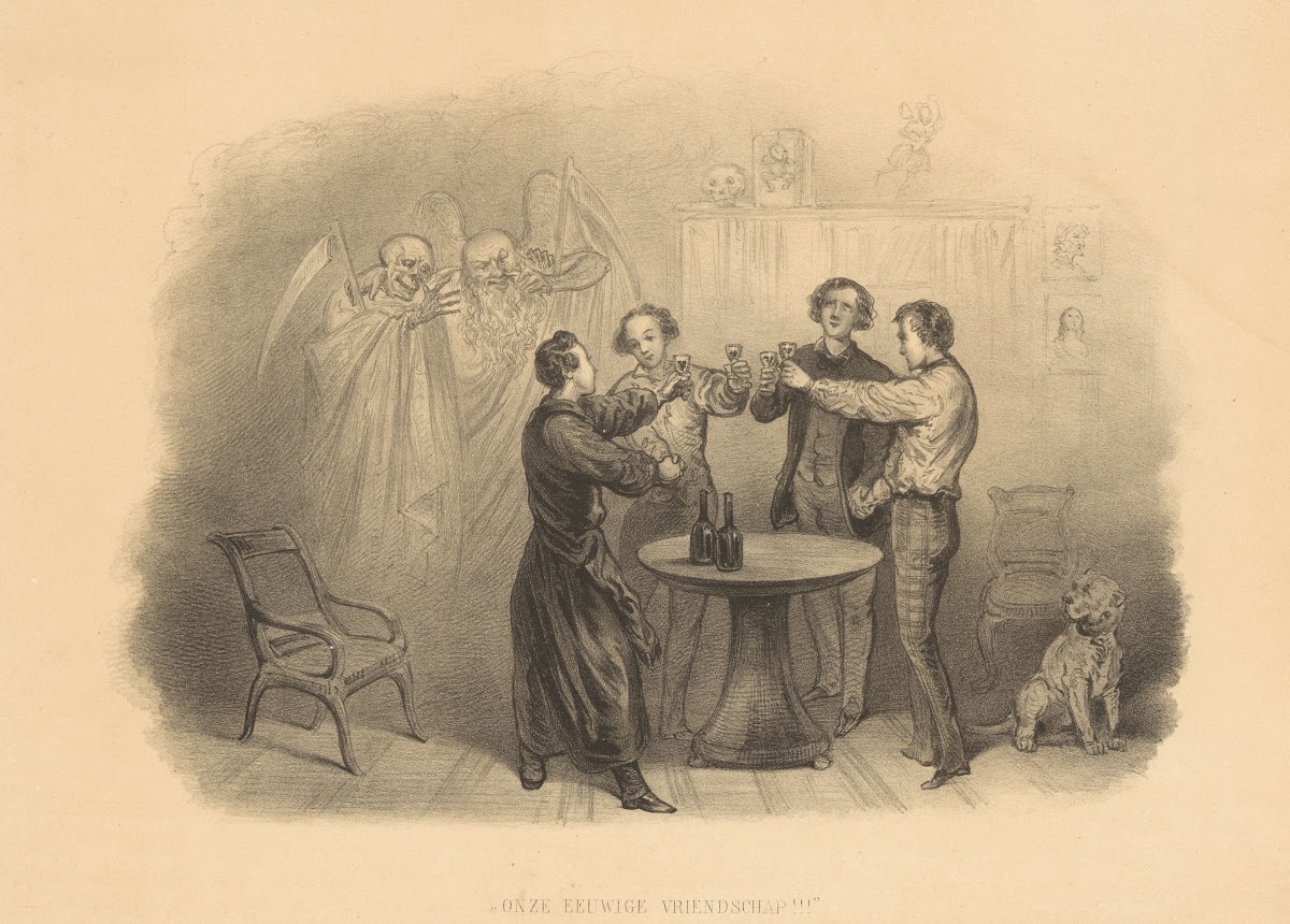 Studenten proosten op vriendschap 1832   1897