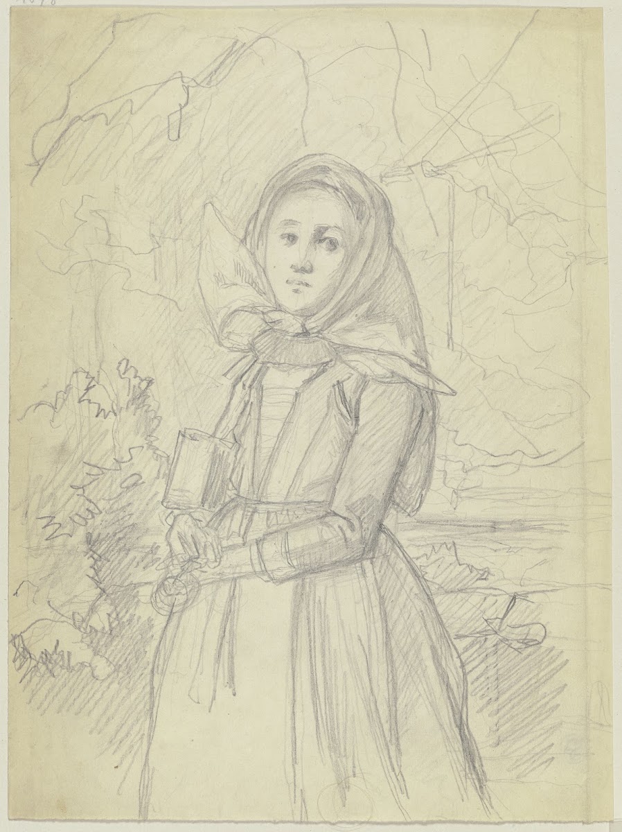 Farmgirl in the forest