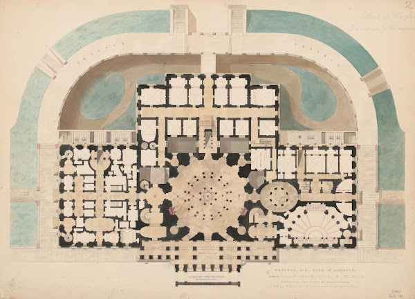 United States Capitol Washington DC Basement floor plan 1832 1834