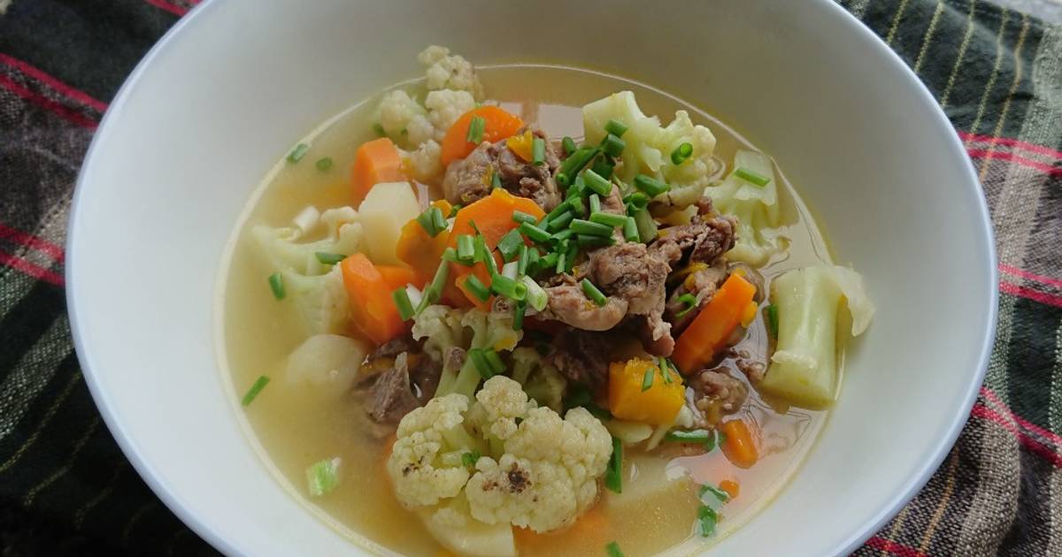 Canh sườn rau củ