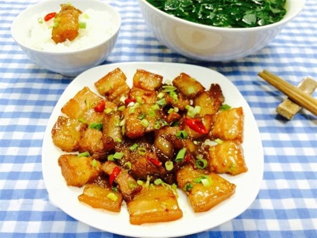 Thịt Ba Chỉ Chiên Mắm Tép