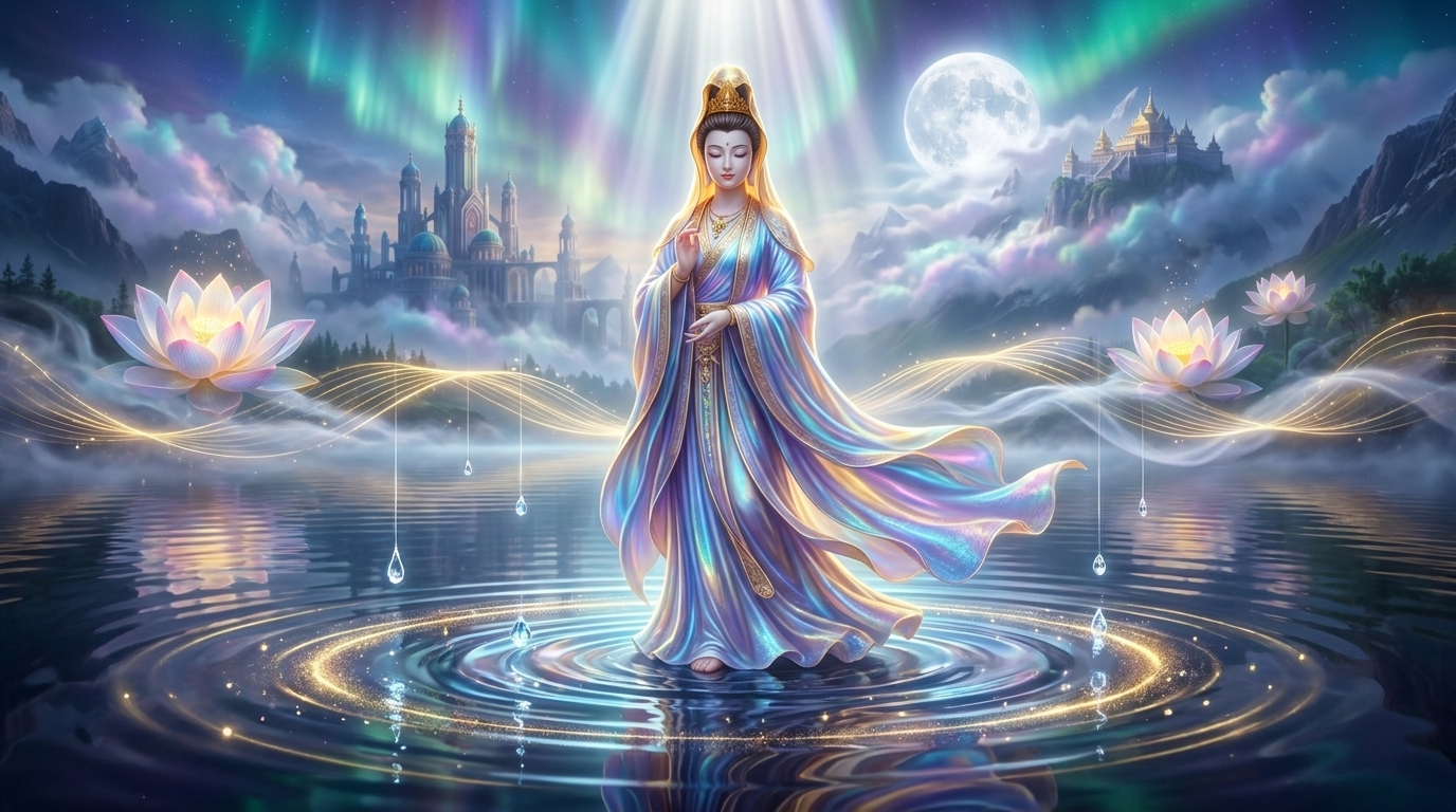 Iridescent Grace and Cosmic River of Light