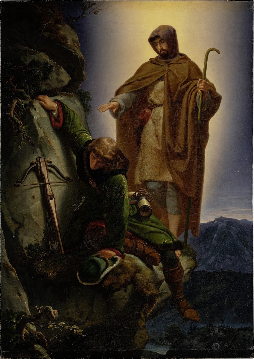A Guardian Angel Rescuing Emperor Maximilian from the Martinswand 1839