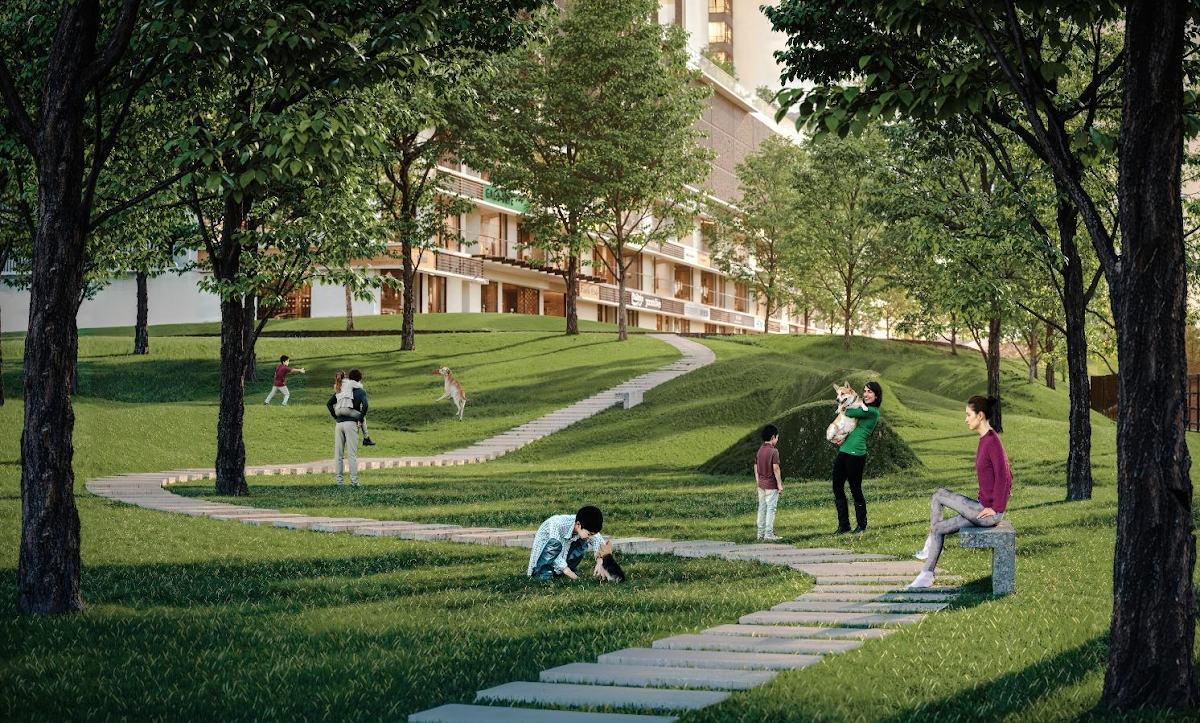 Luminar Residence, Federal Avenue — public park lawn