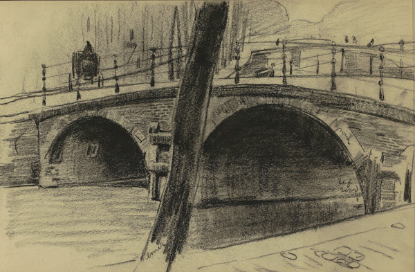 Brug over de Herengracht te Amsterdam ter hoogte van de Leidsegracht 1901