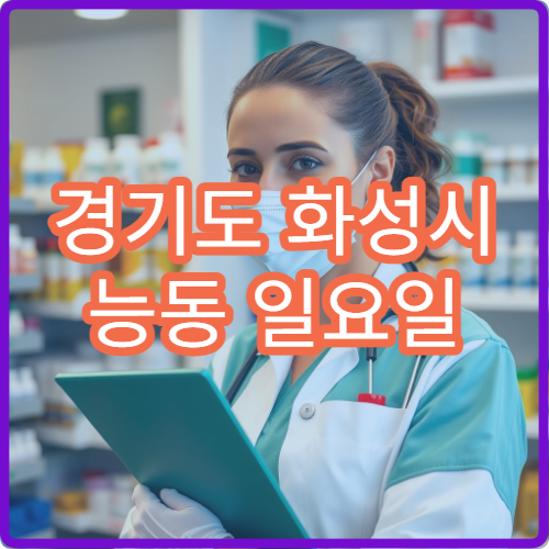 경기도 화성시 능동 일요일 당번약국 안내 주말 약국 영업시간 정리