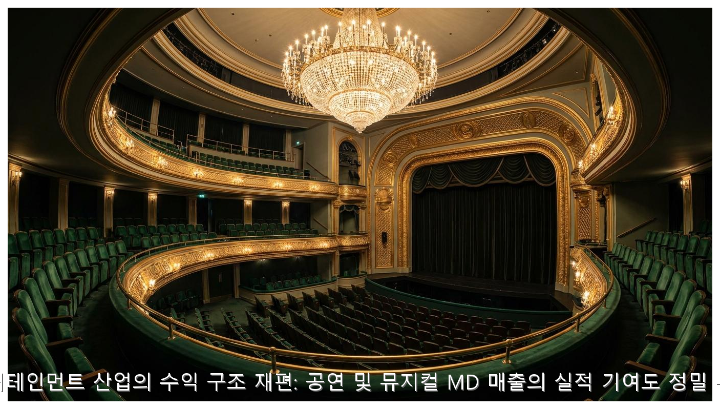 엔터테인먼트 산업의 수익 구조 재편: 공연 및 뮤지컬 MD 매출의 실적 기여도 정밀 분석 핵심 안내 및 분석 인포그래픽 (3)