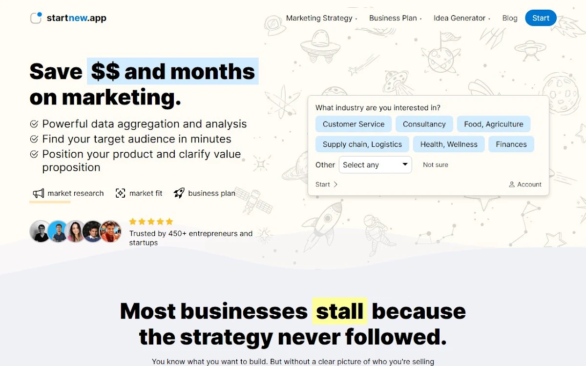 Captura de startnew.app