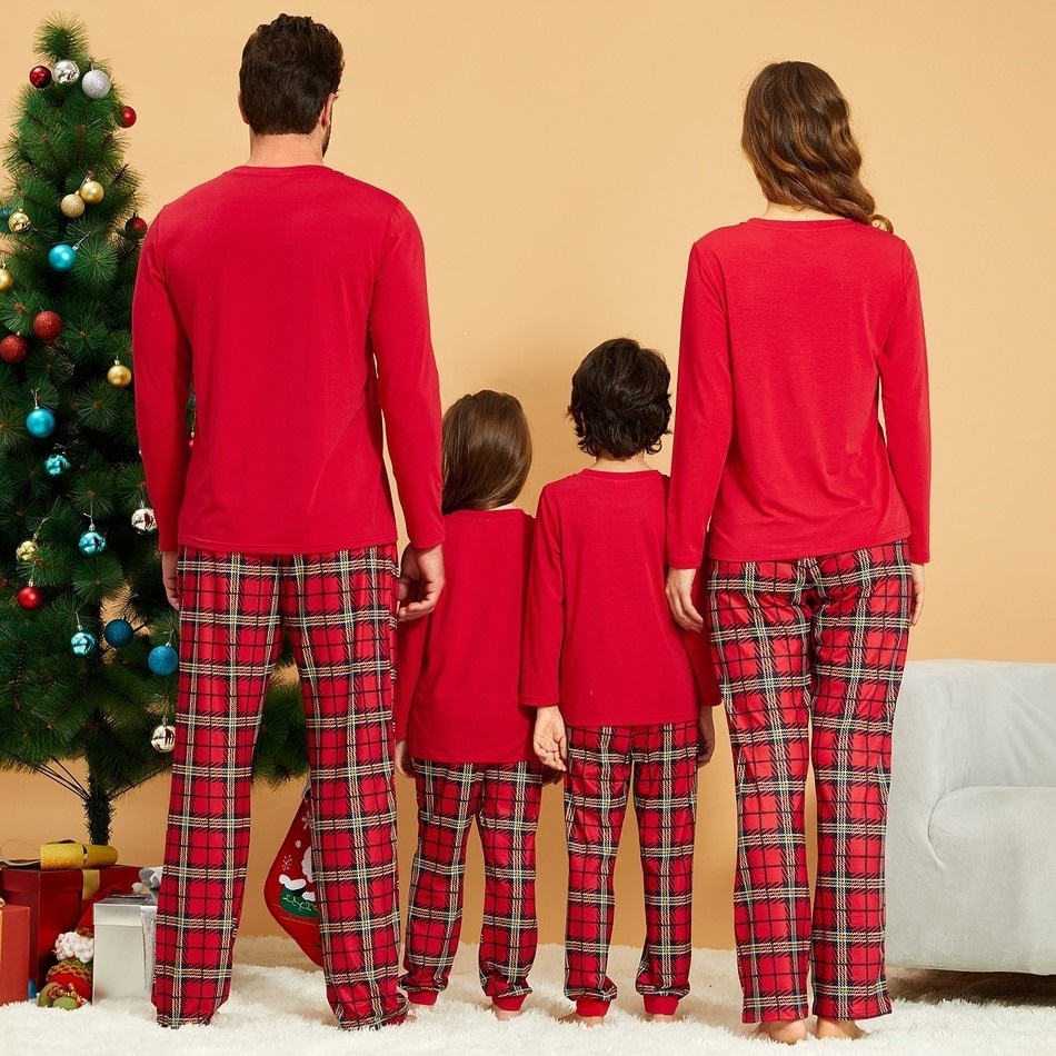Family Pajama Set, Checkered