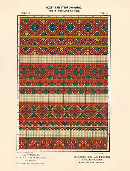 Les ornements de lindustrie domestique  Broderies des paysans Rutheniens vol3 Pl