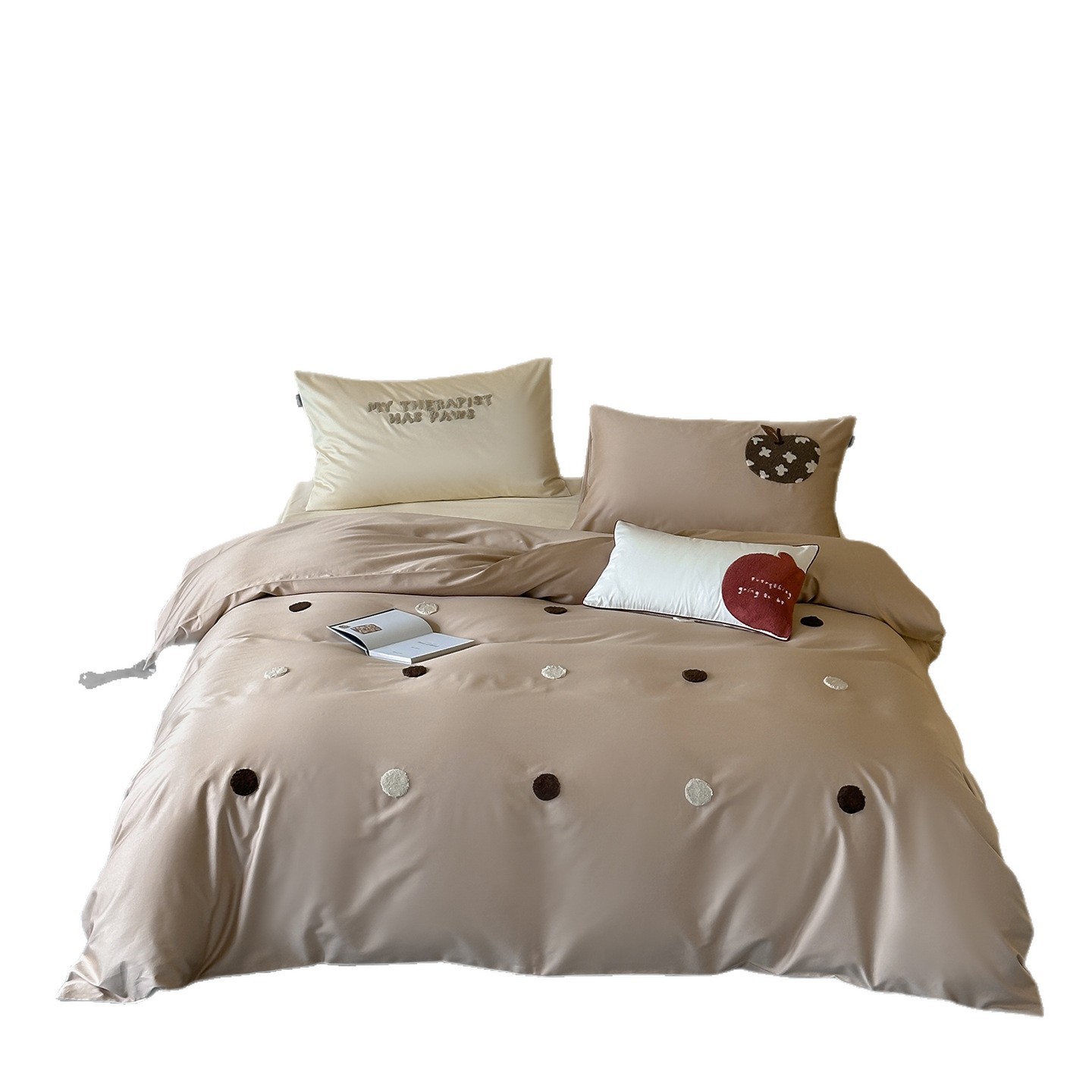 100s Long Staple Cotton Bedding Set with Towel Embroidery