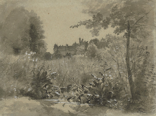View of the Château of Pierrefonds c 1870