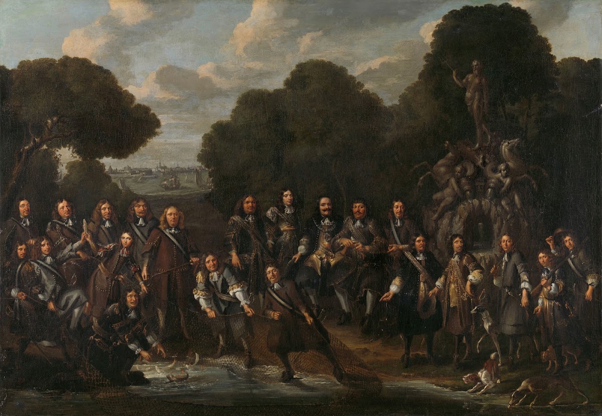 Allegory on the flourishing of the Dutch Fishery after the Second Anglo Dutch Wa