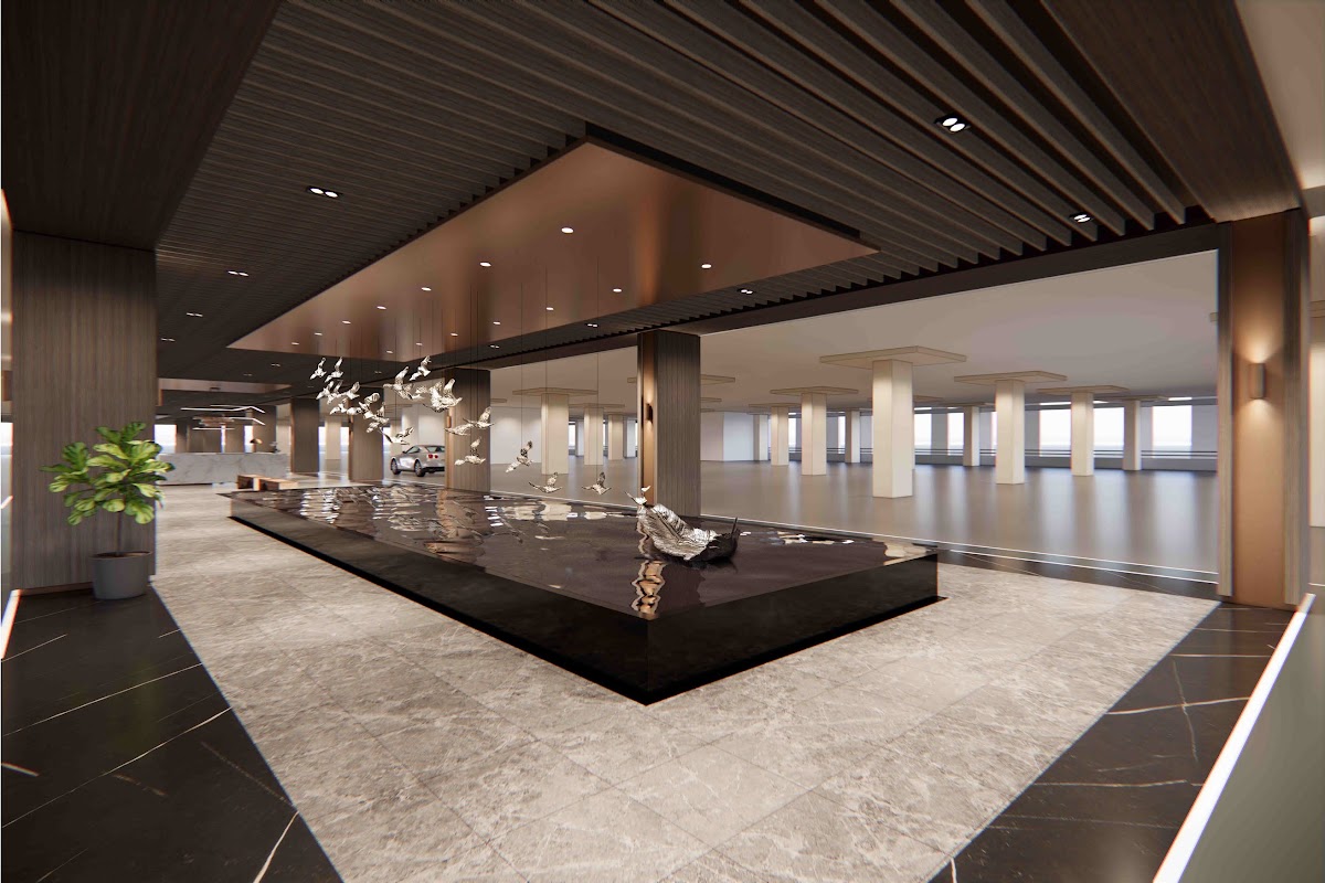 Ren Residence @ Residensi Renaisans Bukit Jalil — lobby water feature