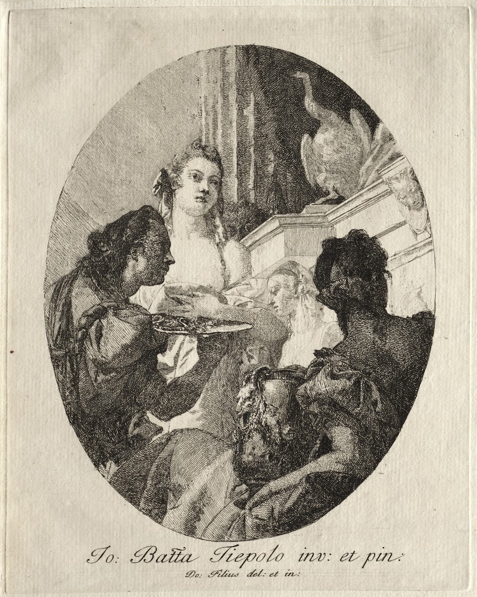 Three Women Presenting Gifts of Marc Anthony to Cleopatra c 1750
