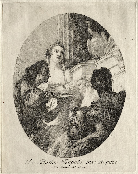 Three Women Presenting Gifts of Marc Anthony to Cleopatra c 1750