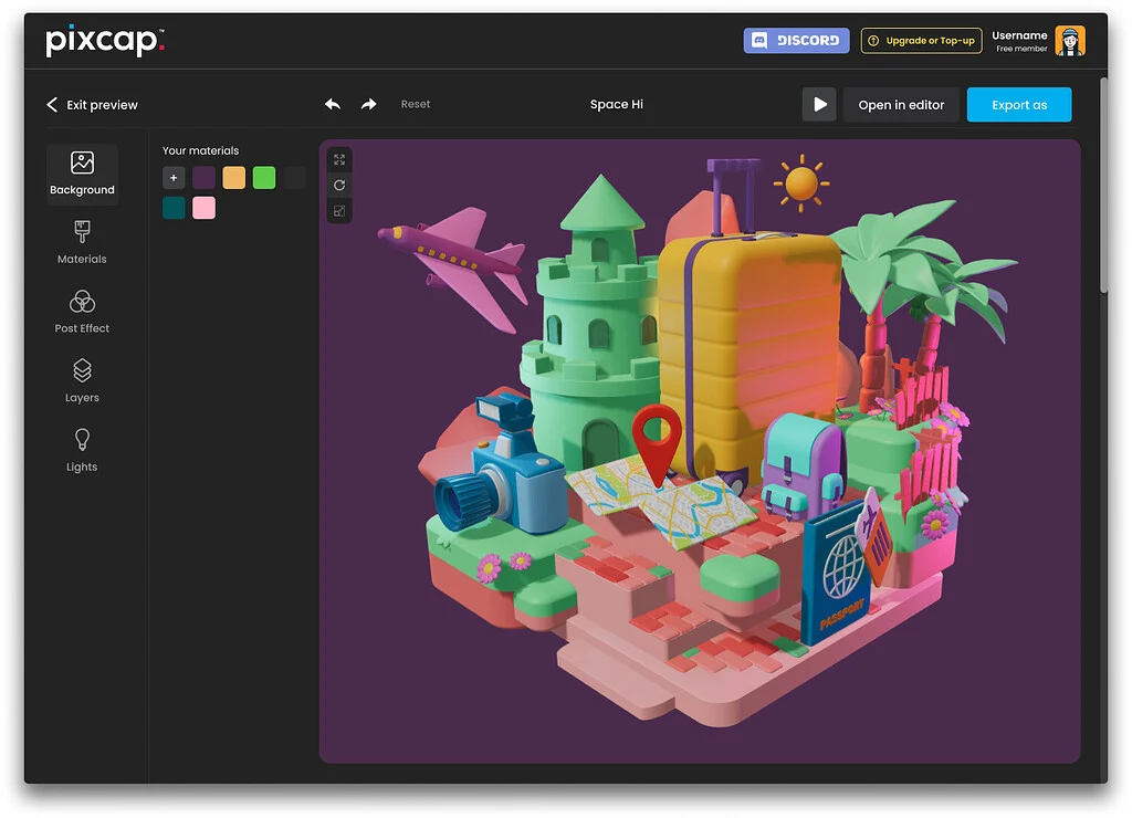 Captura de PixCap 3D Illustration Pack