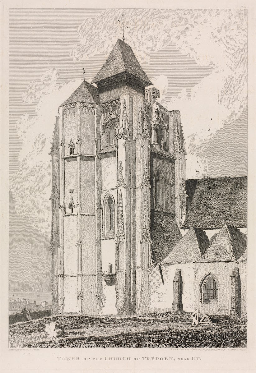 Tower of the Church of Tréport near Eu 1821