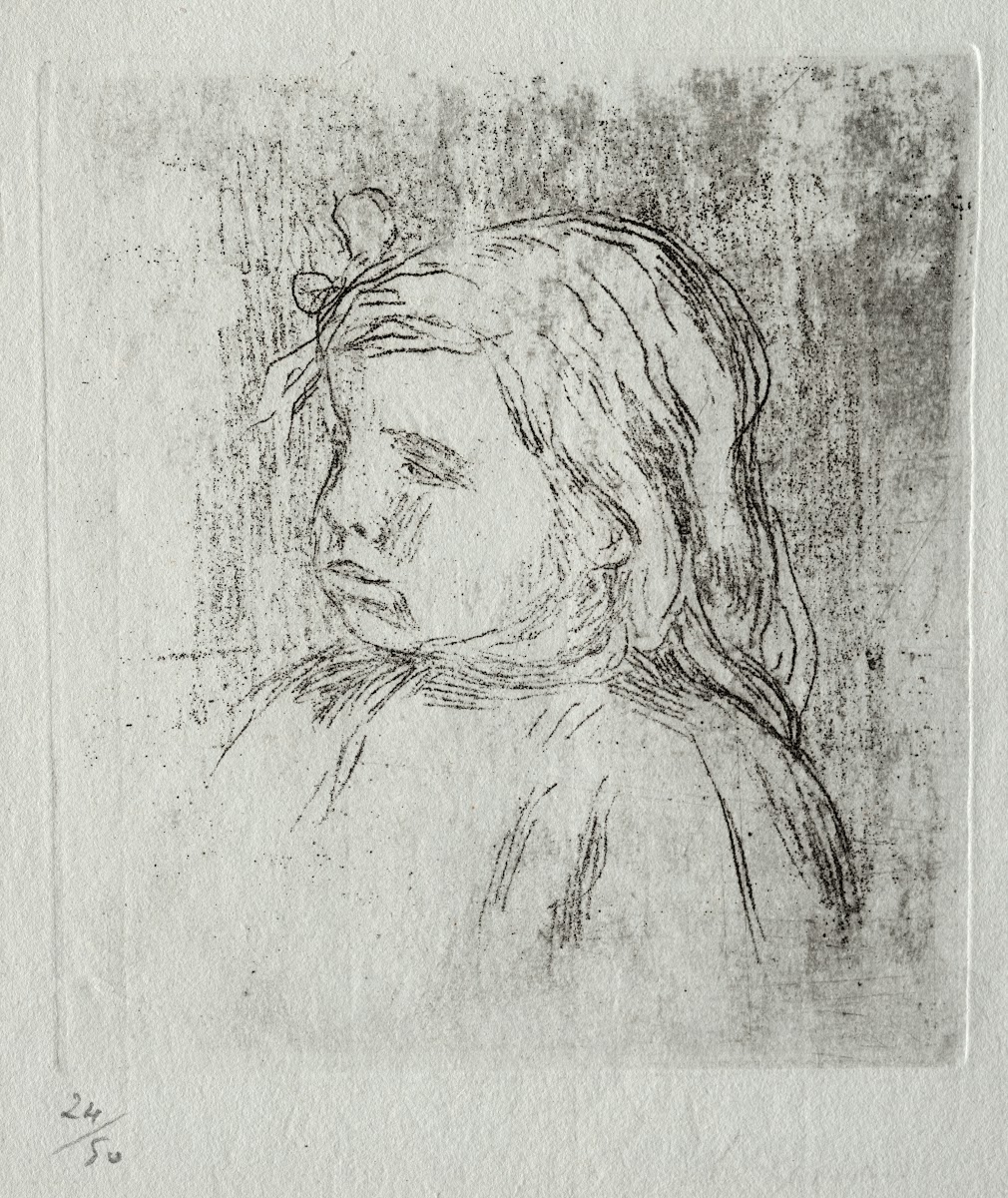 Claude Renoir de trois quarts à gauche 1908