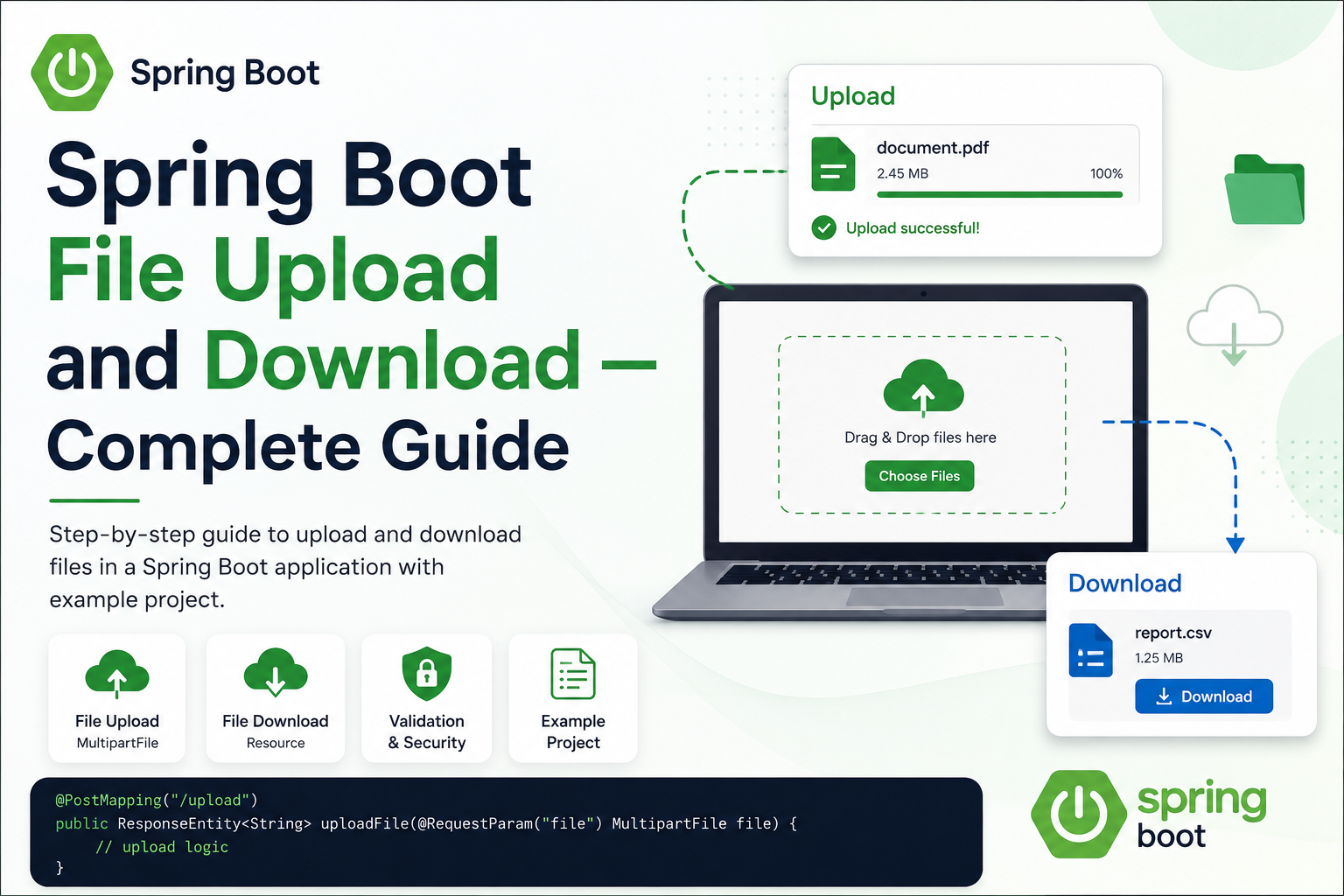 Spring Boot File Upload and Download — Complete Guide