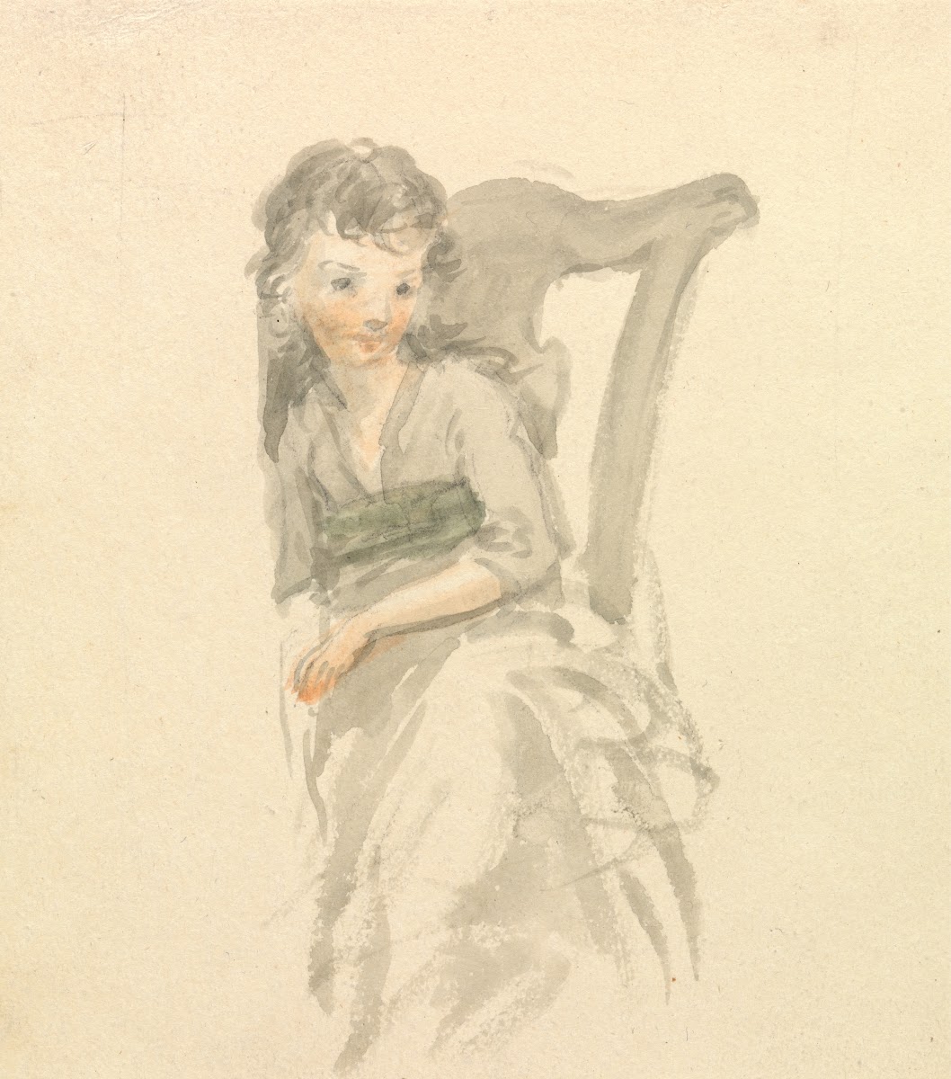 Study of a Girl Seated on a Chair