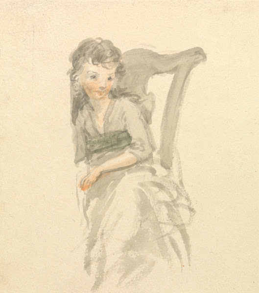 Study of a Girl Seated on a Chair