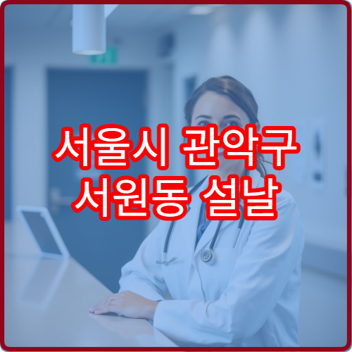 서울시 관악구 서원동 설날 명절 연휴 당번약국 서원동 사거리·주거단지 주변 야간 응급약 판매 약국 안내